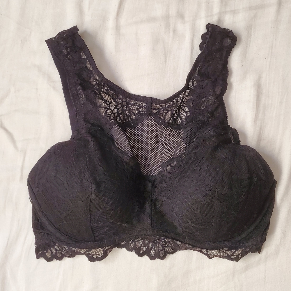 PINK Victoria's Secret Black Lace Bralette